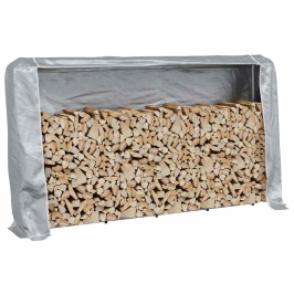 Vidaxl Malkas Plaukts Ar Lietus Pārsegu, 250X25X150Cm, Cinkots Tērauds