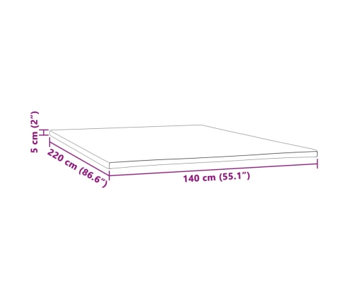 Virsmatracis, 140X220X5 Cm Vidaxl