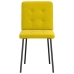 Virtuves Krēsli, 4 Gab., Dzeltens Samts Vidaxl