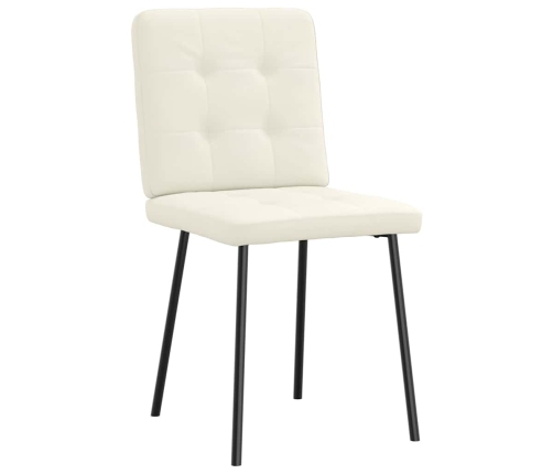 Virtuves Krēsli, 4 Gab., Krēmkrāsas Samts Vidaxl