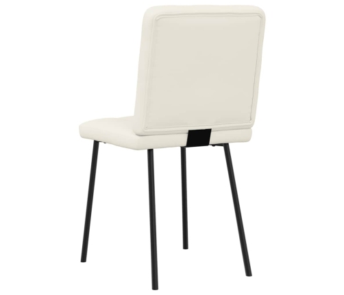 Virtuves Krēsli, 4 Gab., Krēmkrāsas Samts Vidaxl