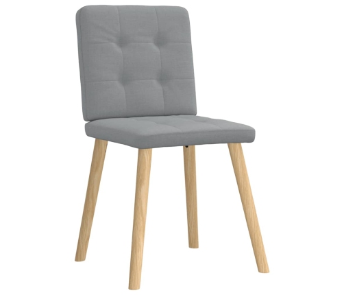 Virtuves Krēsli, 4 Gab., Gaiši Pelēks Audums Vidaxl