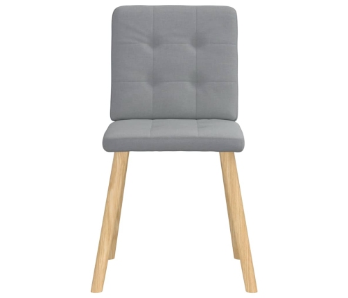 Virtuves Krēsli, 4 Gab., Gaiši Pelēks Audums Vidaxl
