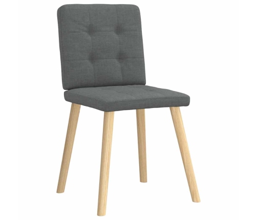 Virtuves Krēsli, 4 Gab., Tumši Pelēks Audums Vidaxl