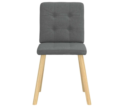 Virtuves Krēsli, 4 Gab., Tumši Pelēks Audums Vidaxl