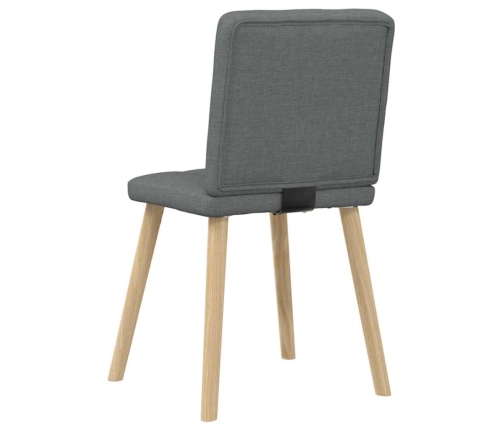 Virtuves Krēsli, 4 Gab., Tumši Pelēks Audums Vidaxl