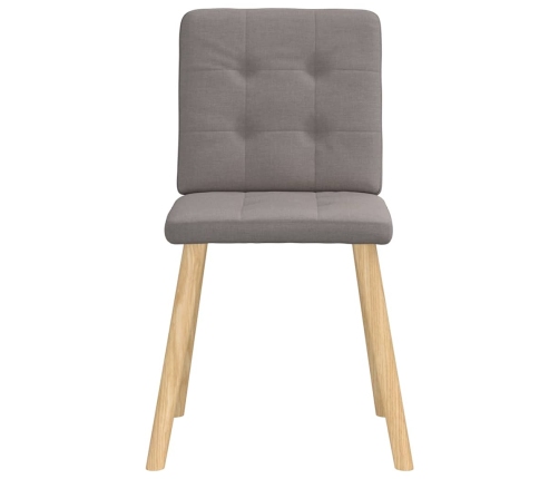 Virtuves Krēsli, 4 Gab., Pelēkbrūns Audums Vidaxl