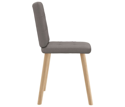 Virtuves Krēsli, 4 Gab., Pelēkbrūns Audums Vidaxl