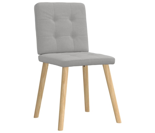 Virtuves Krēsli, 4 Gab., Mākonis Pelēks Audums Vidaxl