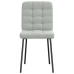 Virtuves Krēsli, 4 Gab., Gaiši Pelēks Samts Vidaxl