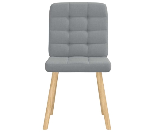 Virtuves Krēsli, 4 Gab., Gaiši Pelēks Audums Vidaxl