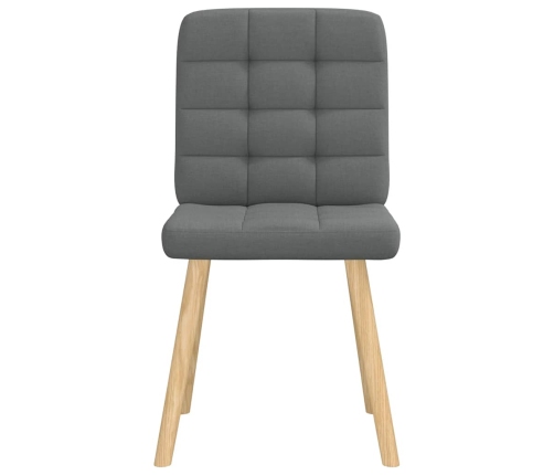 Virtuves Krēsli, 4 Gab., Tumši Pelēks Audums Vidaxl