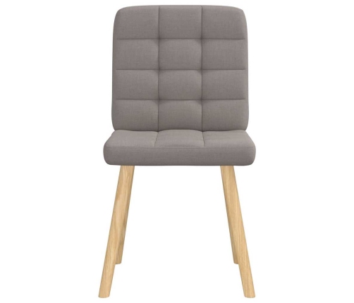 Virtuves Krēsli, 4 Gab., Pelēkbrūns Audums Vidaxl