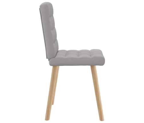 Virtuves Krēsli, 4 Gab., Mākonis Pelēks Audums Vidaxl