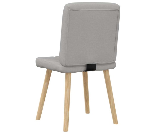 Virtuves Krēsli, 4 Gab., Mākonis Pelēks Audums Vidaxl