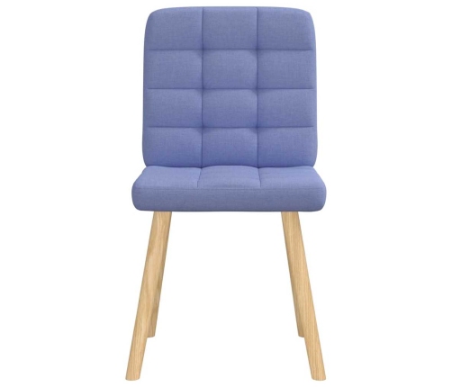 Virtuves Krēsli, 4 Gab., Džinsa Zils Audums Vidaxl