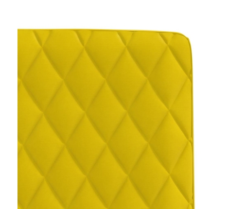 Virtuves Krēsli, 4 Gab., Dzeltens Samts Vidaxl