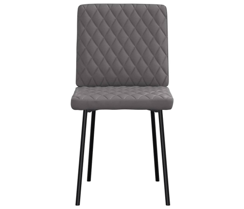 Virtuves Krēsli, 4 Gab., Pelēka Mākslīgā Āda Vidaxl