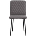 Virtuves Krēsli, 4 Gab., Pelēka Mākslīgā Āda Vidaxl