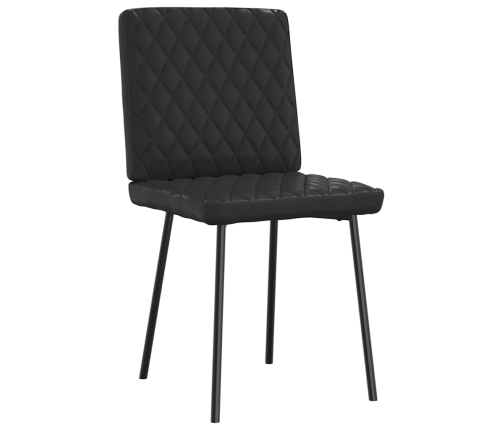 Virtuves Krēsli, 4 Gab., Melna Mākslīgā Āda Vidaxl