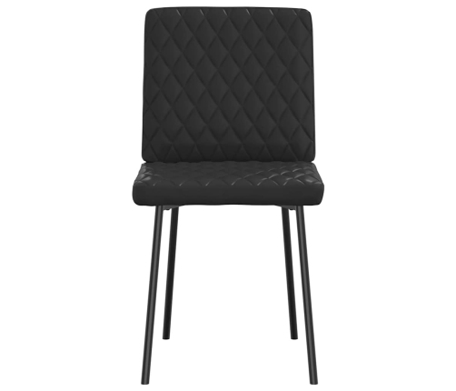 Virtuves Krēsli, 4 Gab., Melna Mākslīgā Āda Vidaxl