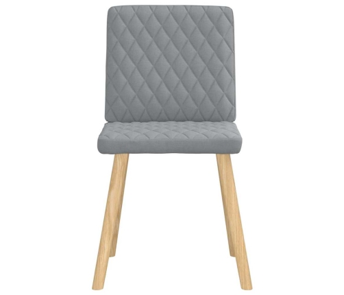 Virtuves Krēsli, 4 Gab., Gaiši Pelēks Audums Vidaxl