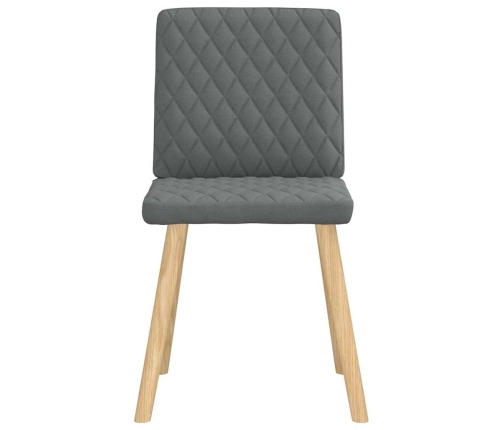 Virtuves Krēsli, 4 Gab., Tumši Pelēks Audums Vidaxl