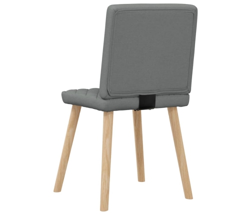 Virtuves Krēsli, 4 Gab., Tumši Pelēks Audums Vidaxl