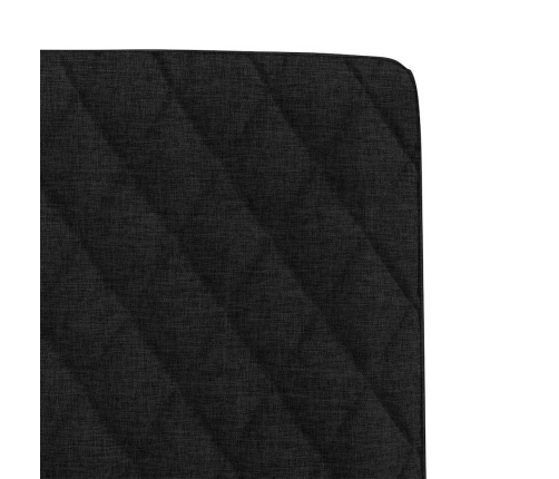 Virtuves Krēsli, 4 Gab., Melns Audums Vidaxl