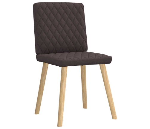 Virtuves Krēsli, 4 Gab., Tumši Brūns Audums Vidaxl