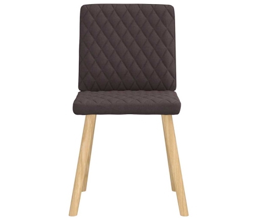 Virtuves Krēsli, 4 Gab., Tumši Brūns Audums Vidaxl