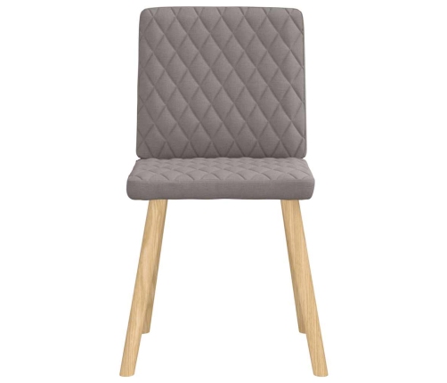 Virtuves Krēsli, 4 Gab., Pelēkbrūns Audums Vidaxl