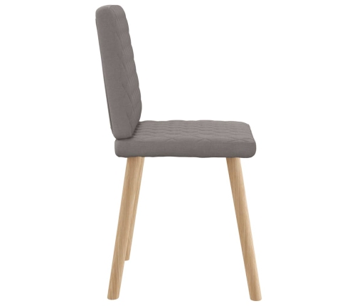 Virtuves Krēsli, 4 Gab., Pelēkbrūns Audums Vidaxl