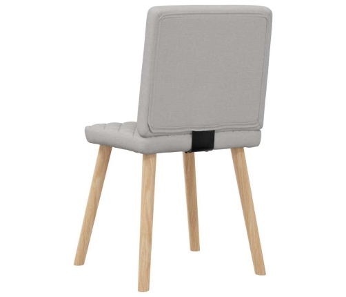 Virtuves Krēsli, 4 Gab., Mākonis Pelēks Audums Vidaxl