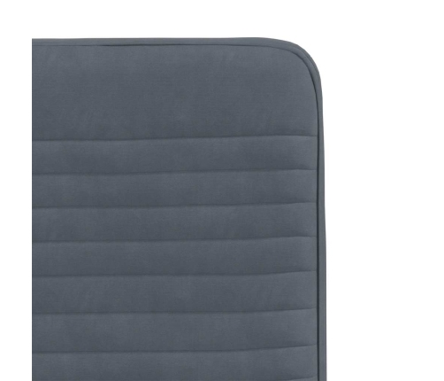 Virtuves Krēsli, 4 Gab., Tumši Pelēks Samts Vidaxl