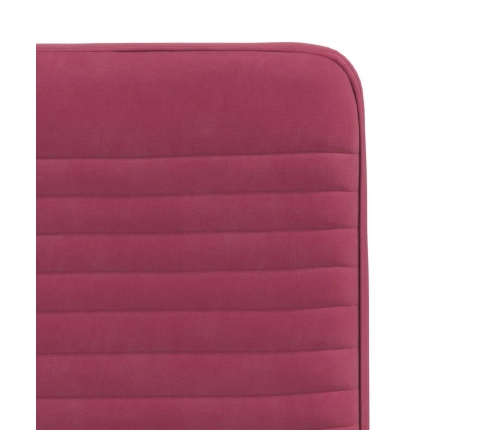 Virtuves Krēsli, 4 Gab., Vīnsarkans Samts Vidaxl
