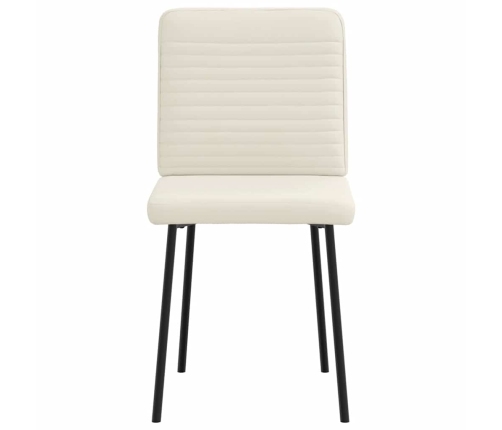 Virtuves Krēsli, 4 Gab., Krēmkrāsas Samts Vidaxl