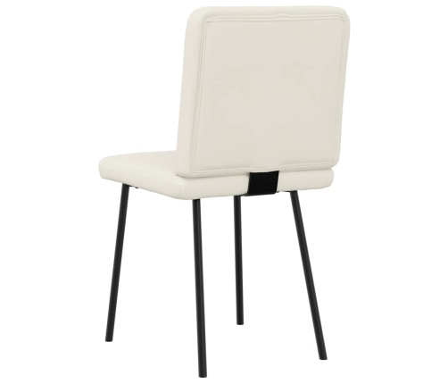 Virtuves Krēsli, 4 Gab., Krēmkrāsas Samts Vidaxl