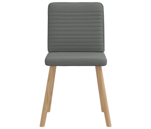 Virtuves Krēsli, 4 Gab., Tumši Pelēks Audums Vidaxl