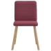 Virtuves Krēsli, 4 Gab., Vīnsarkans Audums Vidaxl