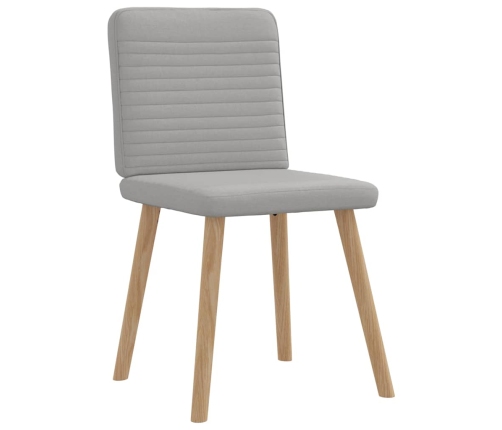 Virtuves Krēsli, 4 Gab., Mākonis Pelēks Audums Vidaxl