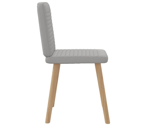 Virtuves Krēsli, 4 Gab., Mākonis Pelēks Audums Vidaxl