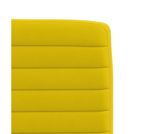 Virtuves Krēsli, 4 Gab., Dzeltens Samts Vidaxl