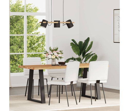 Virtuves Krēsli, 4 Gab., Balta Mākslīgā Āda Vidaxl