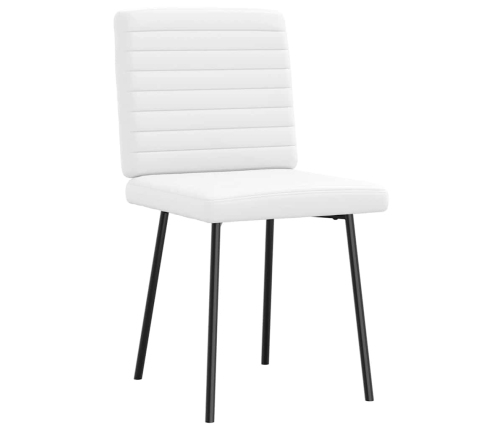 Virtuves Krēsli, 4 Gab., Balta Mākslīgā Āda Vidaxl