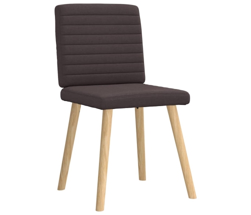 Virtuves Krēsli, 4 Gab., Tumši Brūns Audums Vidaxl