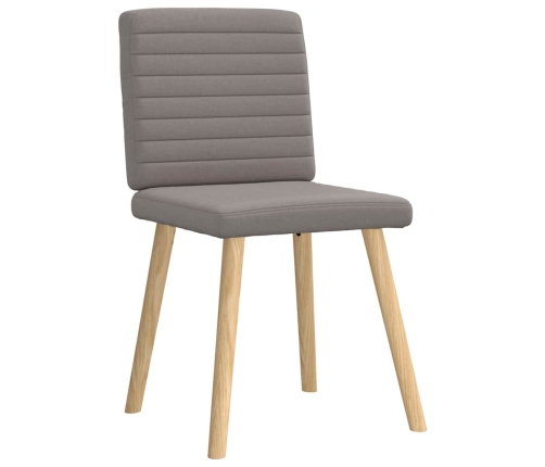 Virtuves Krēsli, 4 Gab., Pelēkbrūns Audums Vidaxl