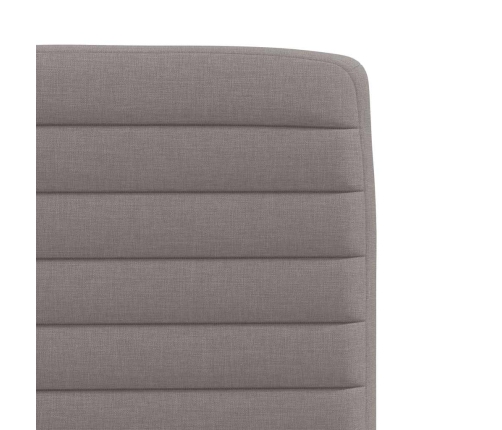 Virtuves Krēsli, 4 Gab., Pelēkbrūns Audums Vidaxl