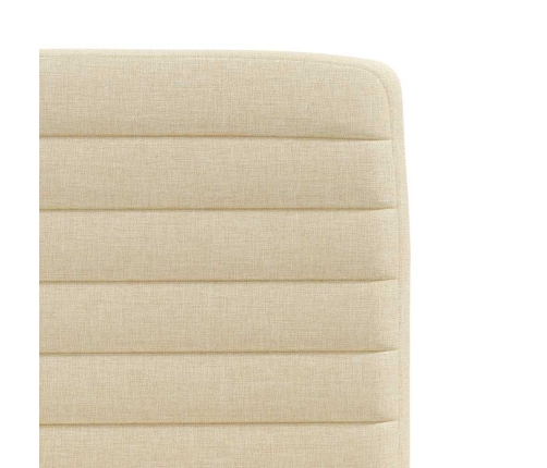 Virtuves Krēsli, 4 Gab., Krēmkrāsas Audums Vidaxl