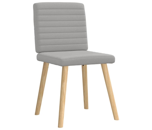 Virtuves Krēsli, 4 Gab., Mākonis Pelēks Audums Vidaxl